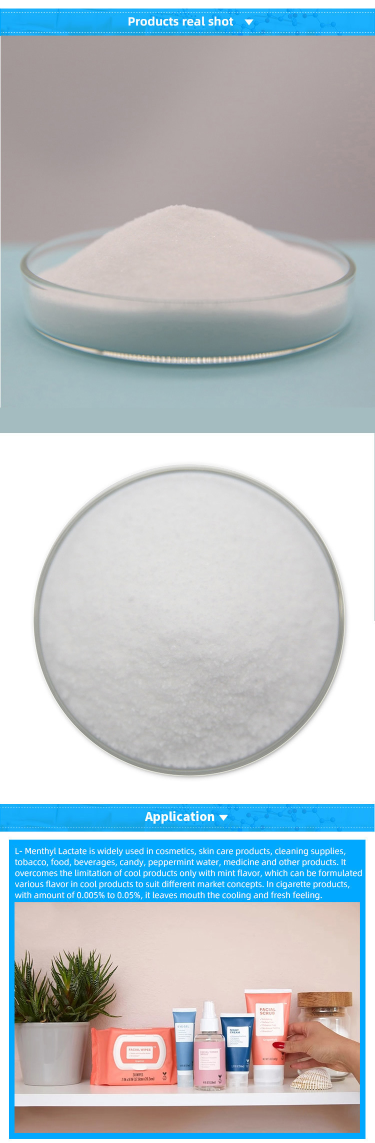 Hot Selling High Quality L-Menthyl Lactate with Reasonable Price and Fast Delivery CAS 68489-09-8