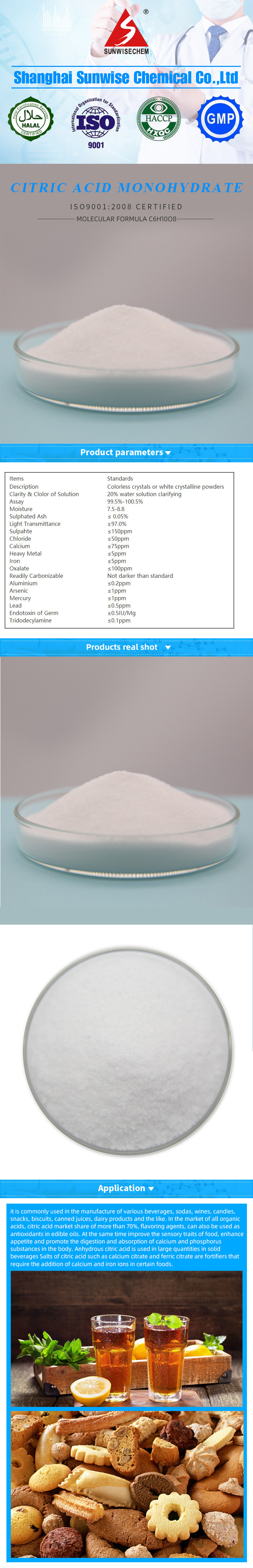 High Quality Grade Ctirc Acid 5949-29-1