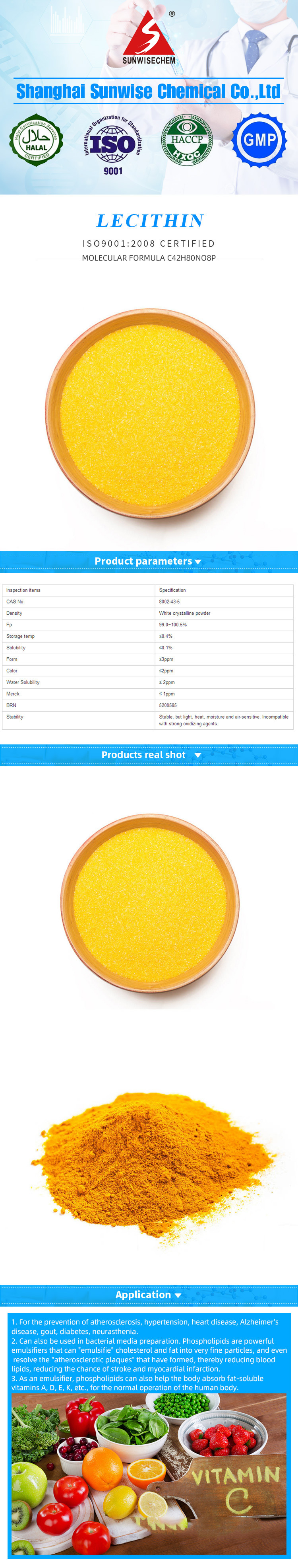 Bulk Organic Soy Lecithin CAS: 8002-43-5